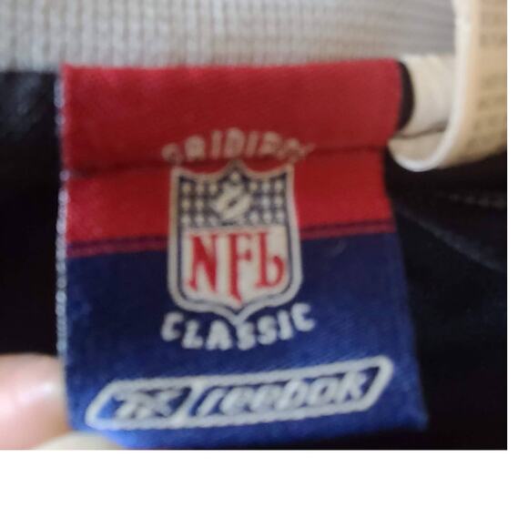 NFL x REEBOK Oakland Raiders Logo Grid Iron‎ Classic Retro 60th Ann Jacket 2XL - Picture 9 of 13